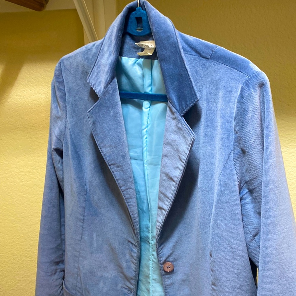 Blue Boden size 12 jacket 100% cotton